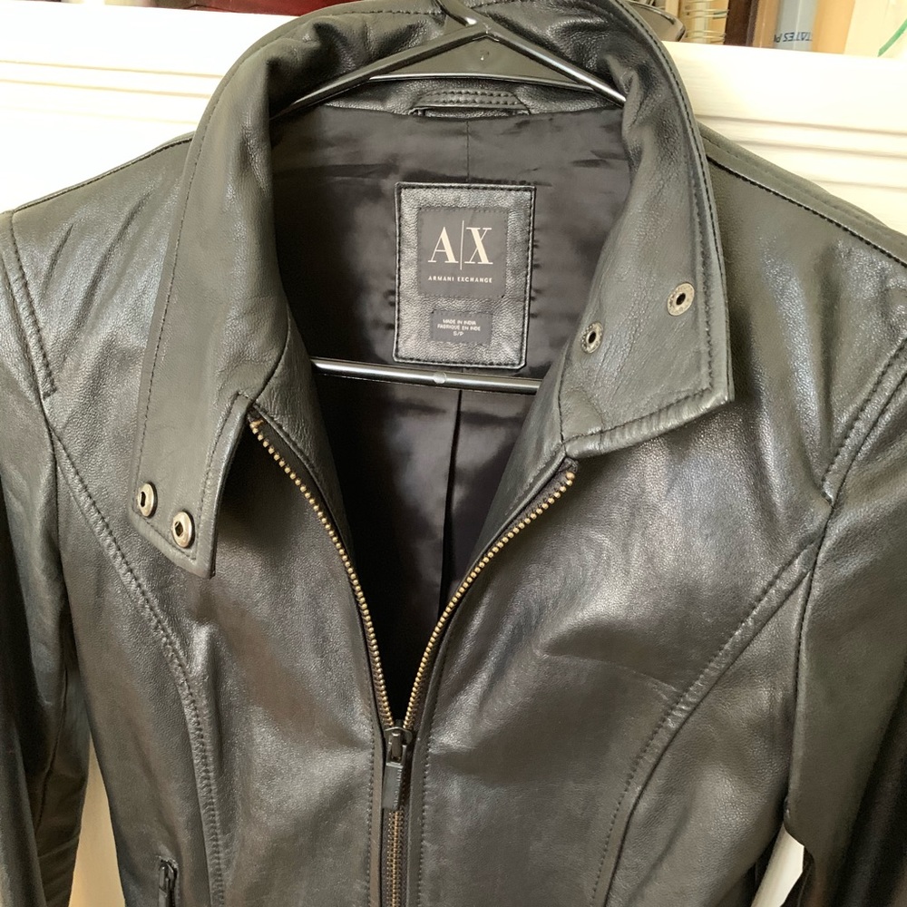 Armani Exchange Leather Jacket